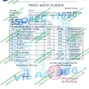 Sìn sú dạng nước và dạng xịt chất lượng